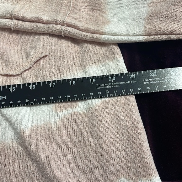 POL sweater faded stripes pink sz Small button placket boutique purchase - Picture 4 of 8